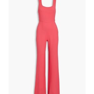 Saloni pink Jules crepe jumpsuit
